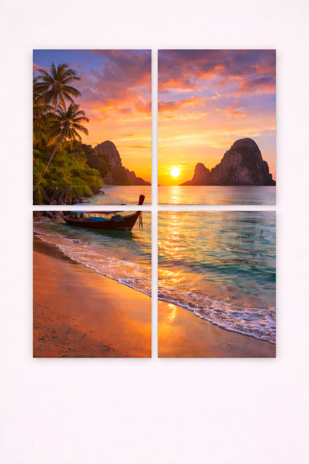 קומבינציה מרובעת - תמונה גדולה מורכבת מ4 פוסטרים